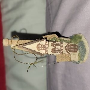 Miniature House Elongated Country Cottage Orament from Ganz Collectibles